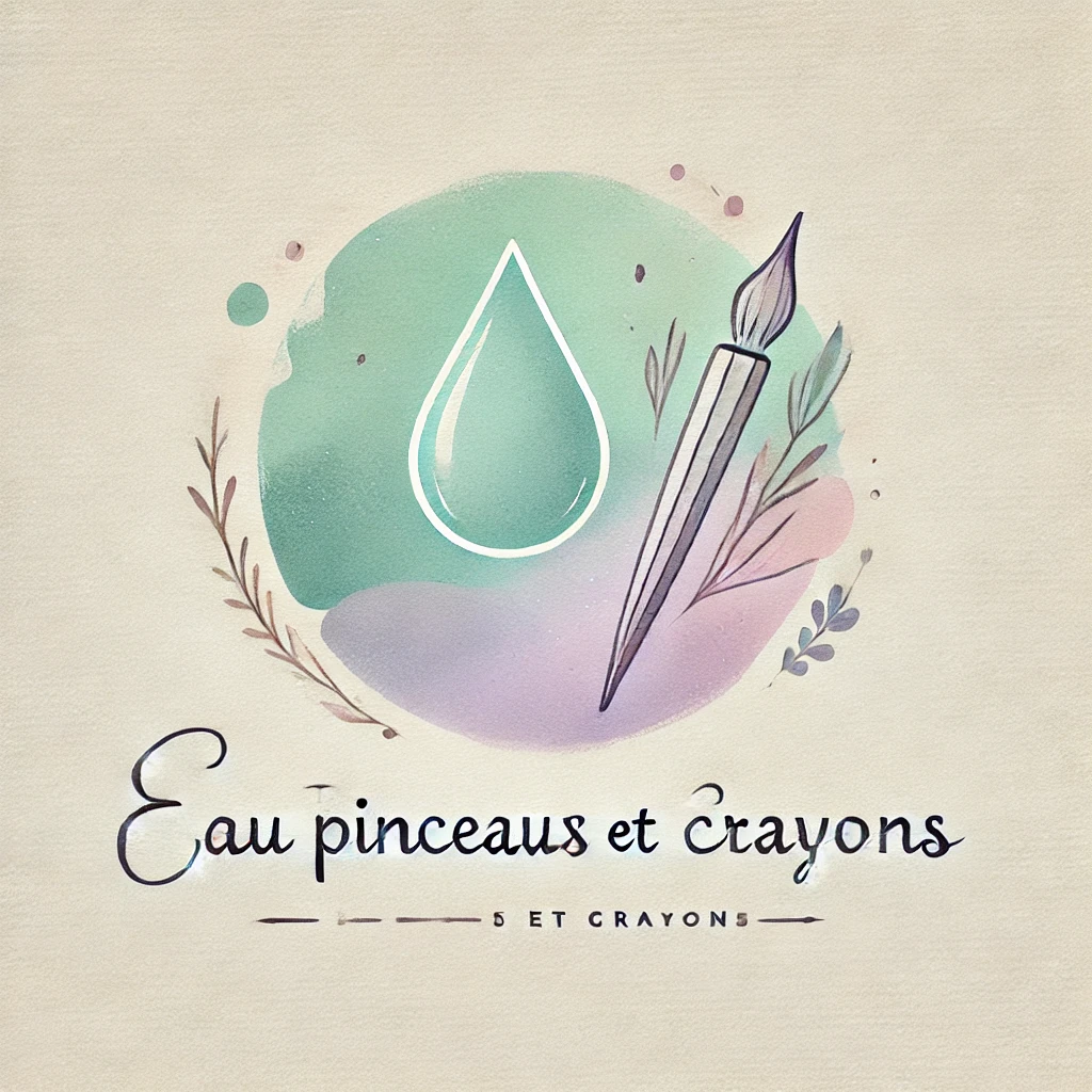 Eau, pinceaux et crayons