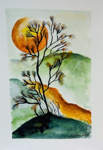 Couche de soleil pour cet essai d'inspiration japonaise