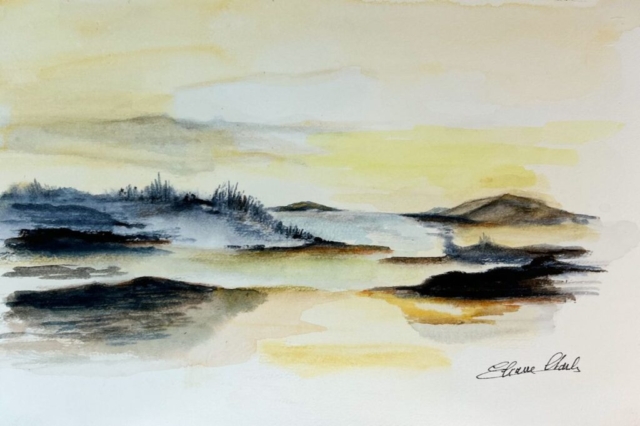 Arrivée du soleil sur le bord de mer